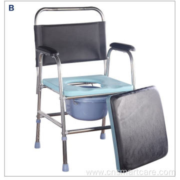 Medical patient elderly disabled bath shower commode toilet chair with bedpan